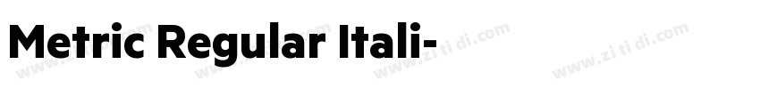 Metric Regular Itali字体转换